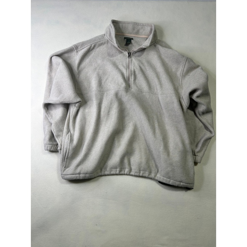 Great Northwest Clothing Co Mens XL Fleece Quarter Zip Pullover Oatmeal Heather
